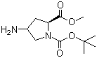 CAS 登录号：121148-00-3, N-Boc-反式-4-氨基-L-脯氨酸甲酯, N-叔丁氧羰基-反式-4-氨基-L-脯氨酸甲酯