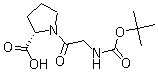 CAS 登录号：14296-92-5, N-[叔丁氧羰基]甘氨酰-L-脯氨酸