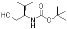 CAS 登录号：169556-48-3， [(2R)-1-羟基-3-甲基-2-丁烷基]氨基甲酸叔丁酯