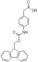 CAS 登录号：173690-53-4， (4-{[(9H-芴-9-基甲氧基)羰基]氨基}苯基)乙酸