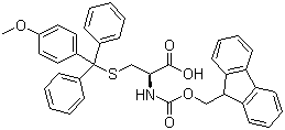 CAS 登录号：177582-21-7, Fmoc-S-(4-甲氧基三苯甲基)-L-半胱氨酸, N-芴甲氧羰基-S-(4-甲氧基三苯甲基)-L-半胱氨酸