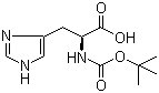 CAS 登录号：17791-52-5, N-Boc-L-组氨酸, N-叔丁氧羰基-L-组氨酸