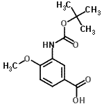 CAS 登录号：306937-12-2， 4-甲氧基-3-({[(2-甲基-2-丙基)氧基]羰基}氨基)苯甲酸