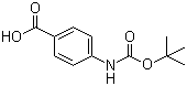 CAS 登录号：66493-39-8, 4-(N-叔丁氧羰基氨基)苯甲酸
