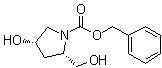 CAS 登录号：942308-58-9, (2S,4S)-1-(苄氧羰基)-2-羟基甲基-4-羟基吡咯烷