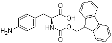 CAS 登录号：95753-56-3, Fmoc-4-氨基-L-苯丙氨酸, N-芴甲氧羰基-4-氨基-L-苯丙氨酸